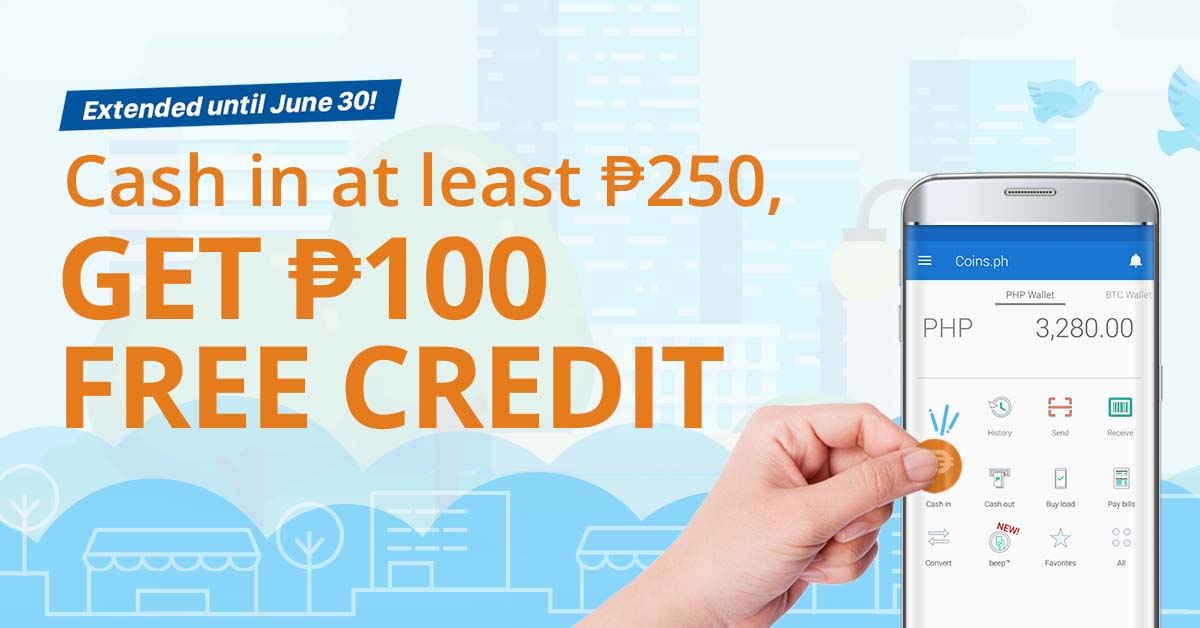 Cash In Promo Cash In Php 250 Get Php 100 Free Credit June 2018 - 